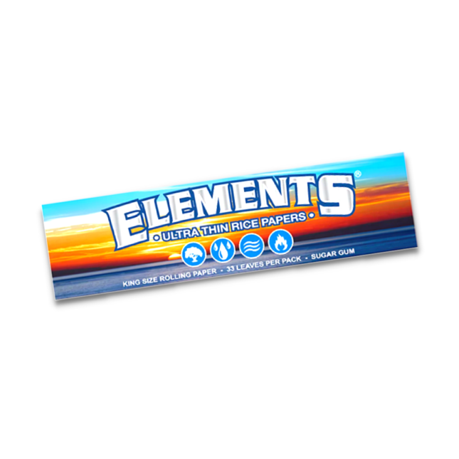 Elements Blue Ultra Thin Rice Paper King Size