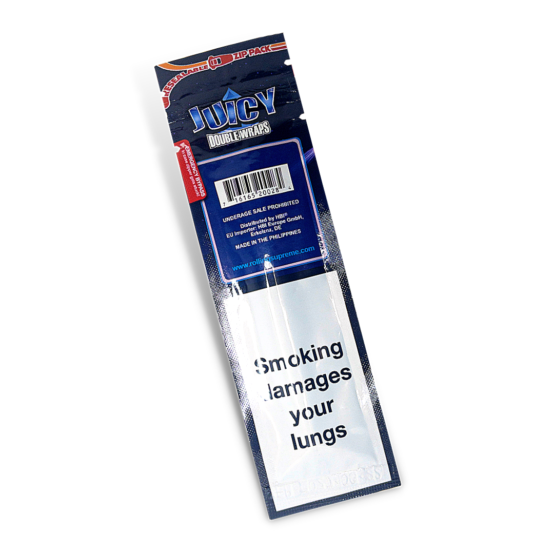 Juicy Jays Blue Blunt Wraps - Pack of 2