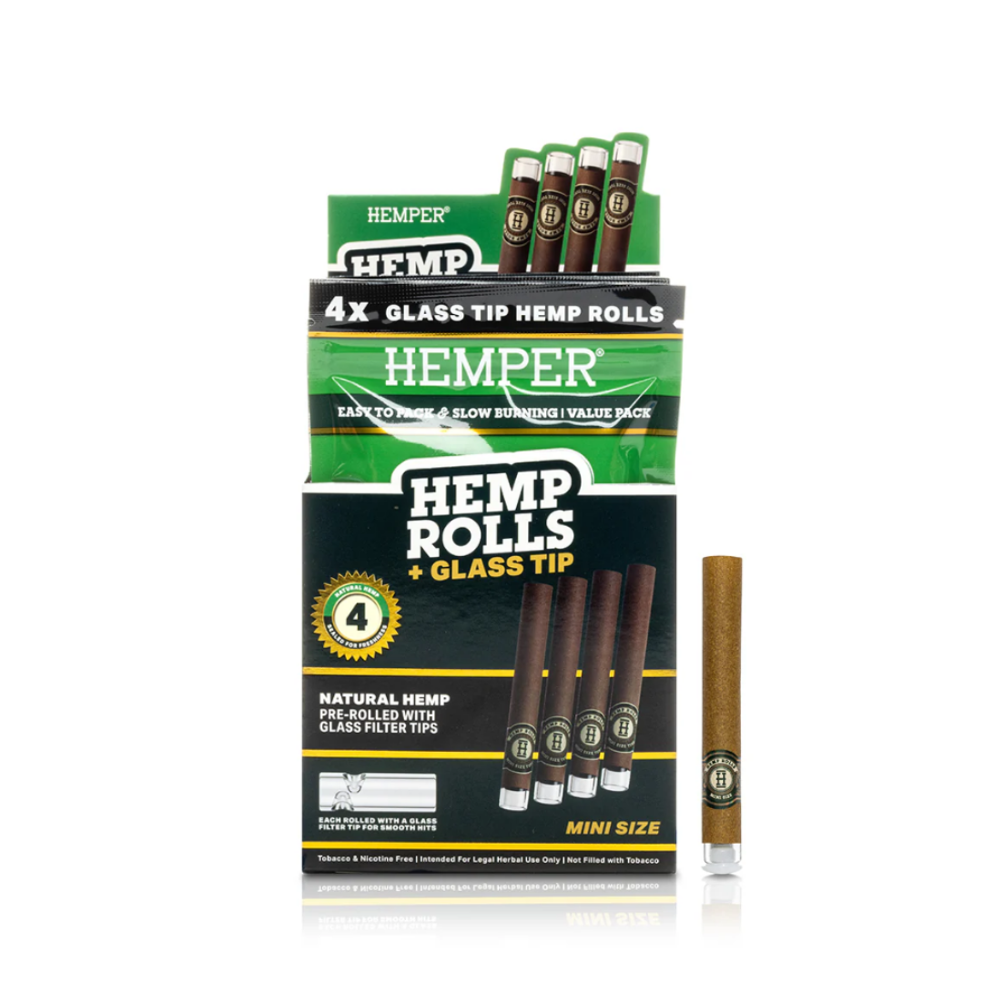 mini size roll natural hemp